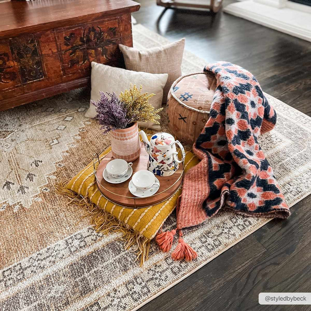 Albas Washable Area Rug