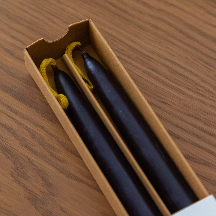 Melissa Taper Beeswax Candles - Set of 2