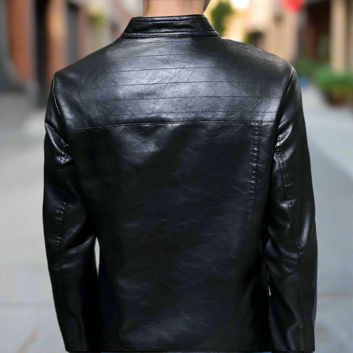 Men's Biker Faux Leather Jacket