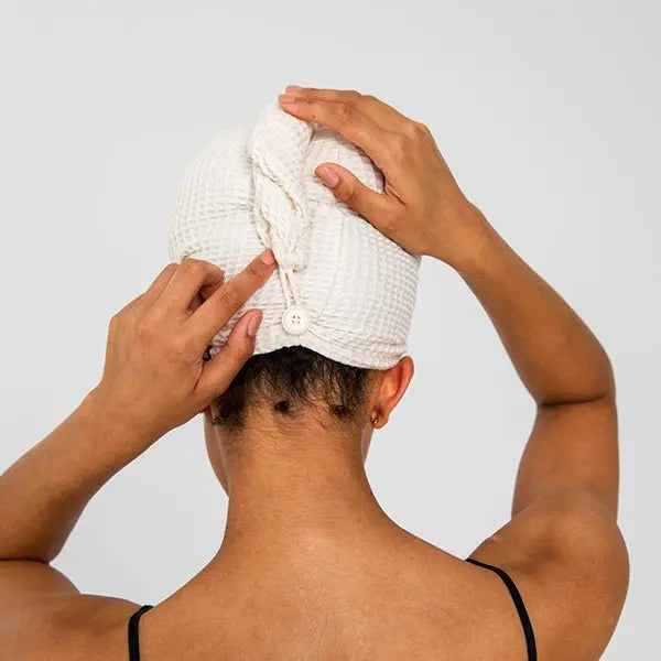 Bamboo Waffle Hair Towel