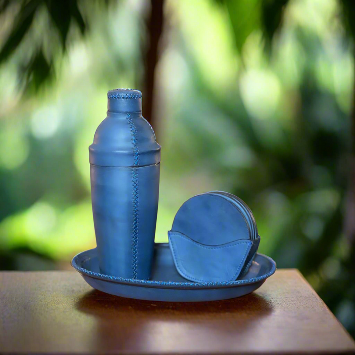 Coctelera | Leather Cocktail Shaker + Jigger