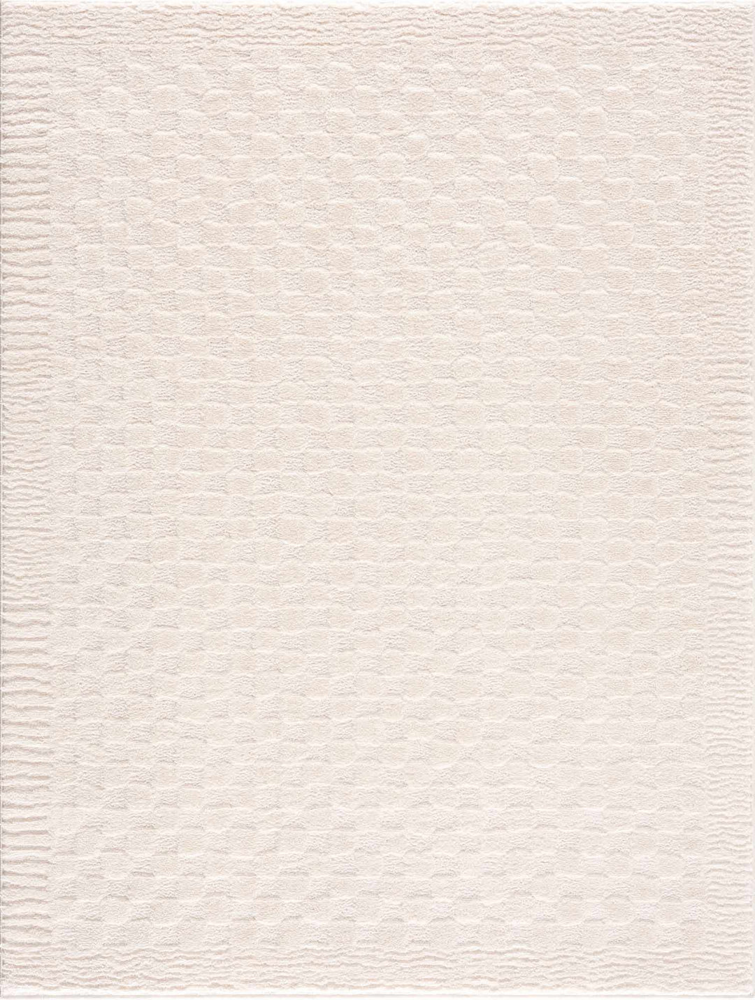 Leryn Ivory Checkered Area Rug