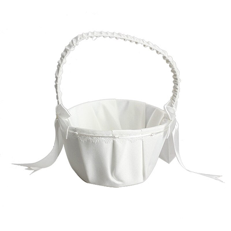 Flower Girl Basket For Wedding Decoration Ceremony