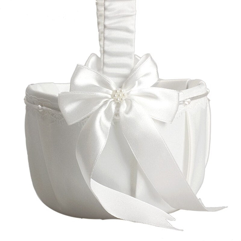 Flower Girl Basket For Wedding Decoration Ceremony