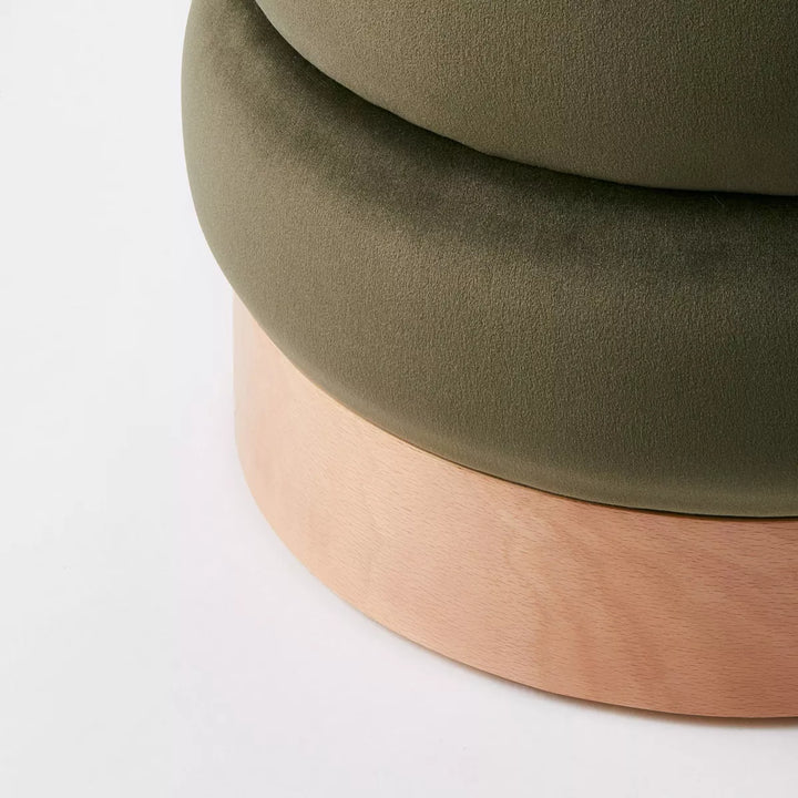 Channel Tufted Ottoman