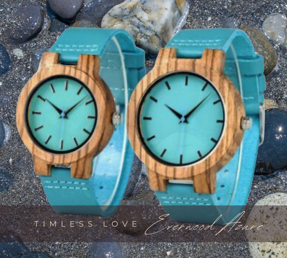 Everwood Azure Leather Watch