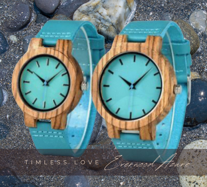 Everwood Azure Leather Watch
