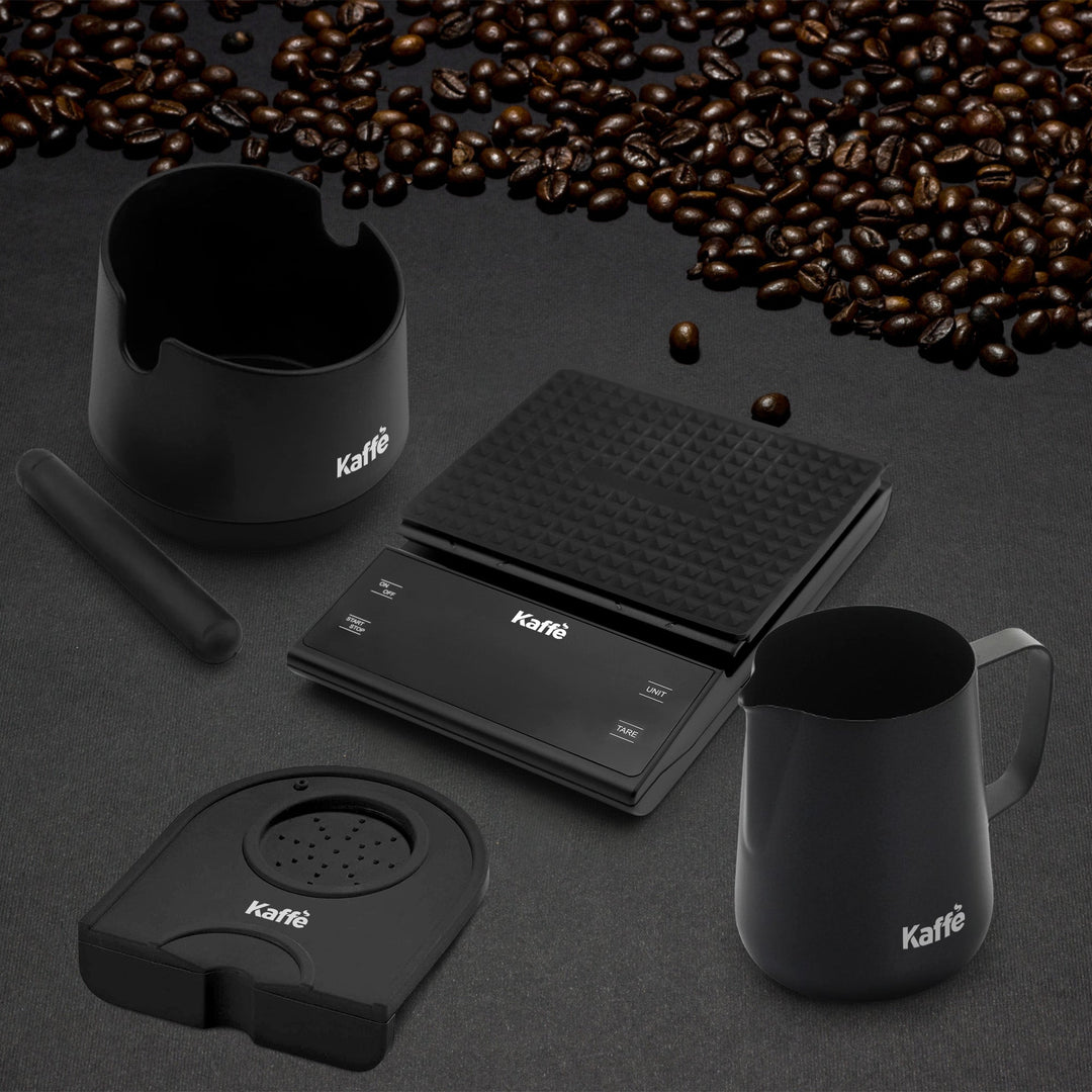 Espresso Starter Kit (Knock Box, Coffee Scale, Tamper Mat, Milk Pitcher), KF1190