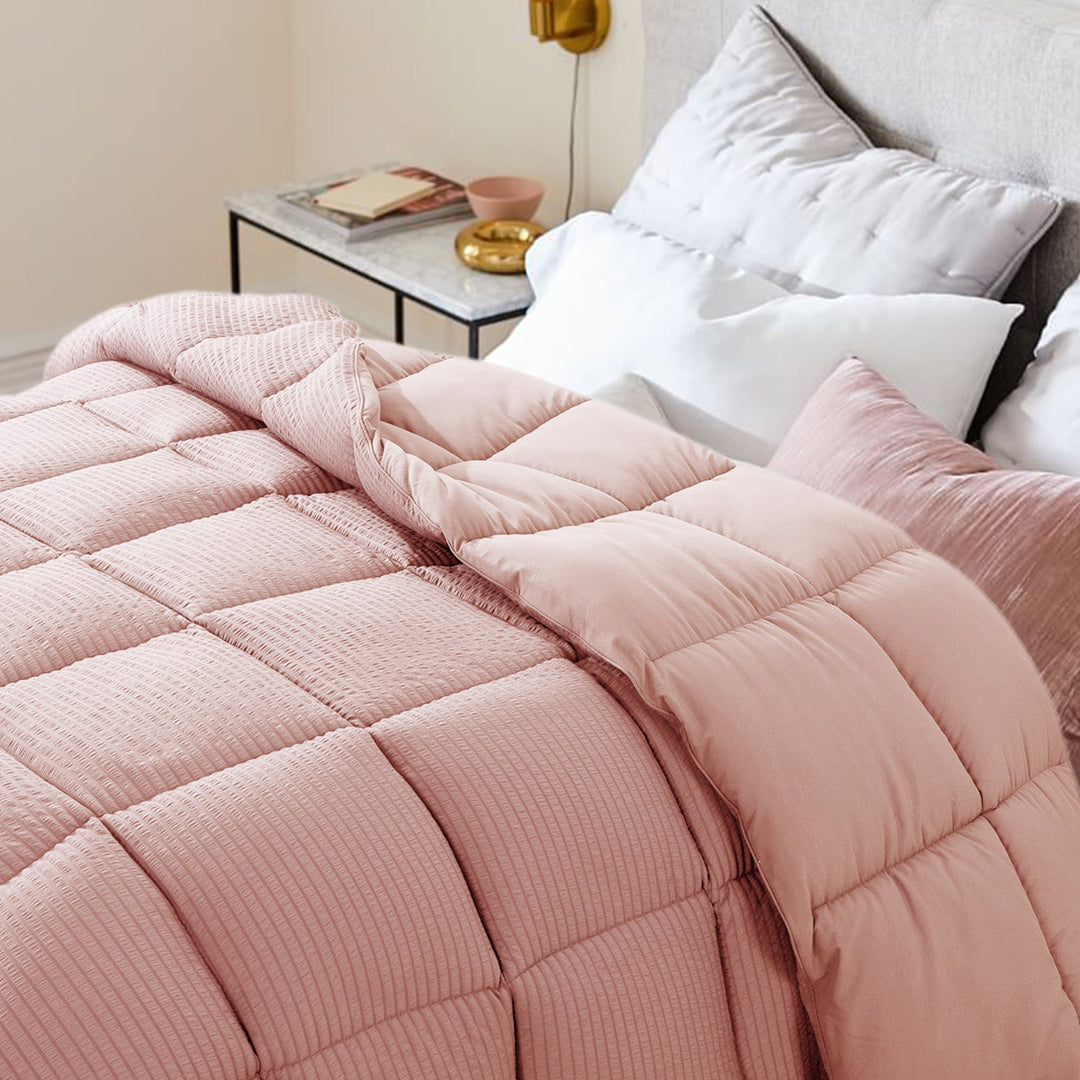 Kasentex Ultra Soft All Season Down Alternative Reversible Comforter, Twin, Queen, King, Room Decor, Graduation Gifts