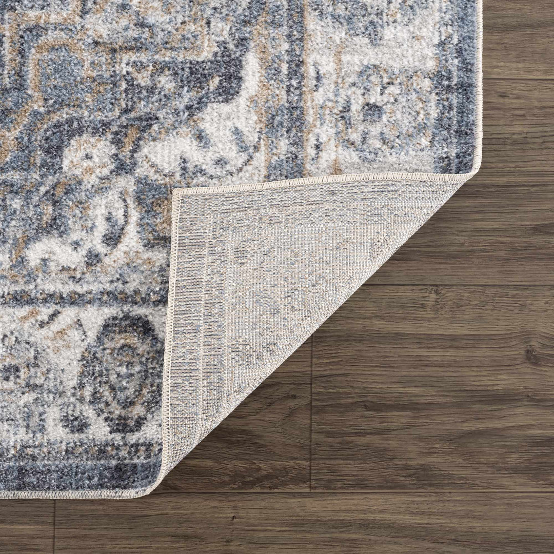 Aurum Blue Washable Area Rug