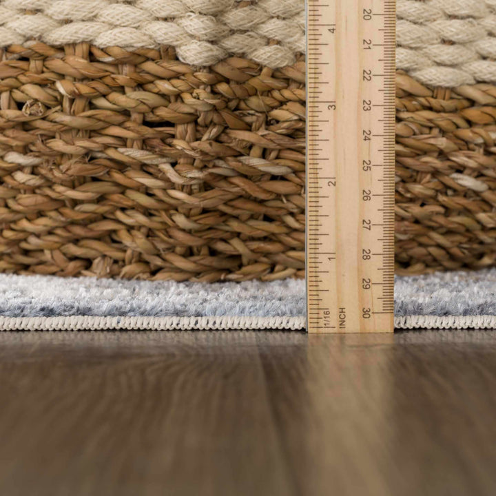 Aurum Blue Washable Area Rug