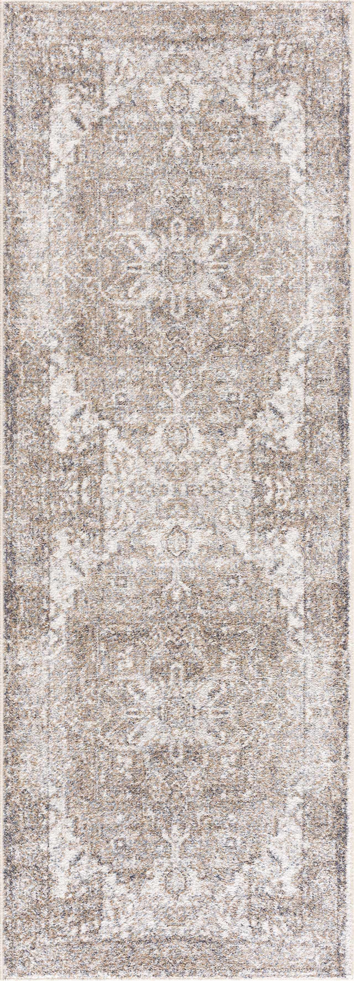 Blue Brown Hera Washable area rug