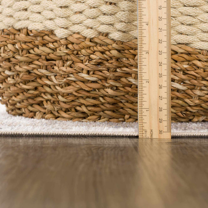 Blue Brown Hera Washable area rug