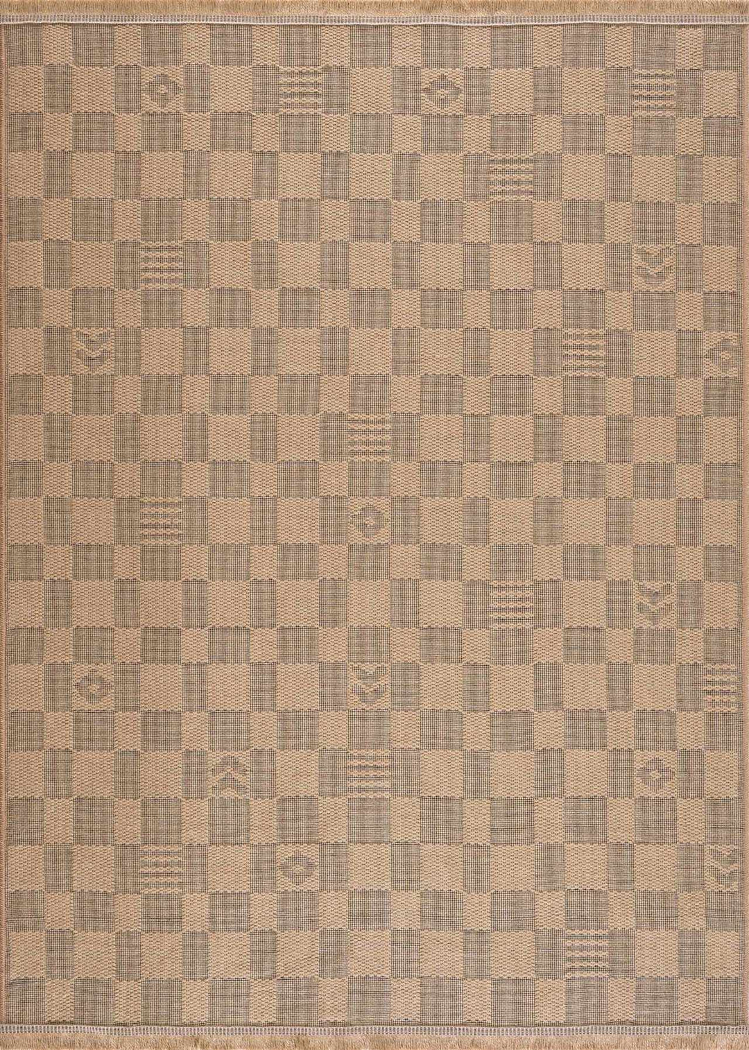 Nairi Checkered Washable Jute Rug