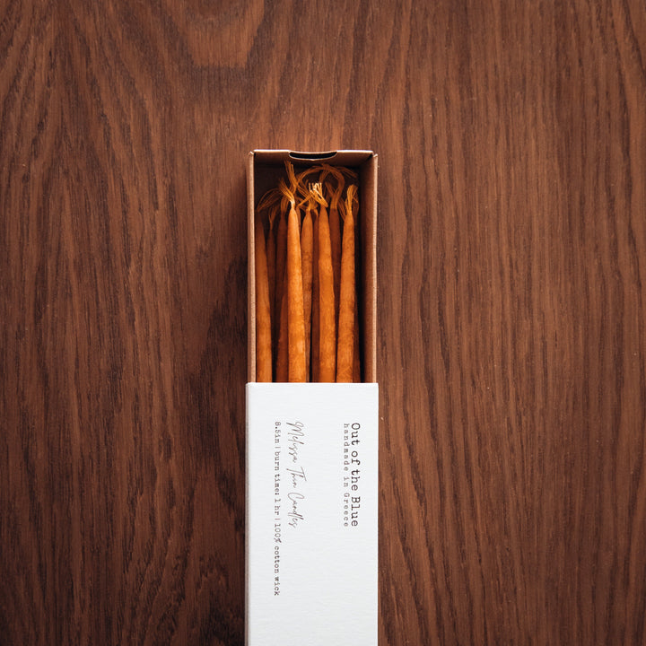 Melissa Beeswax Thin Tapers - Pack of 15