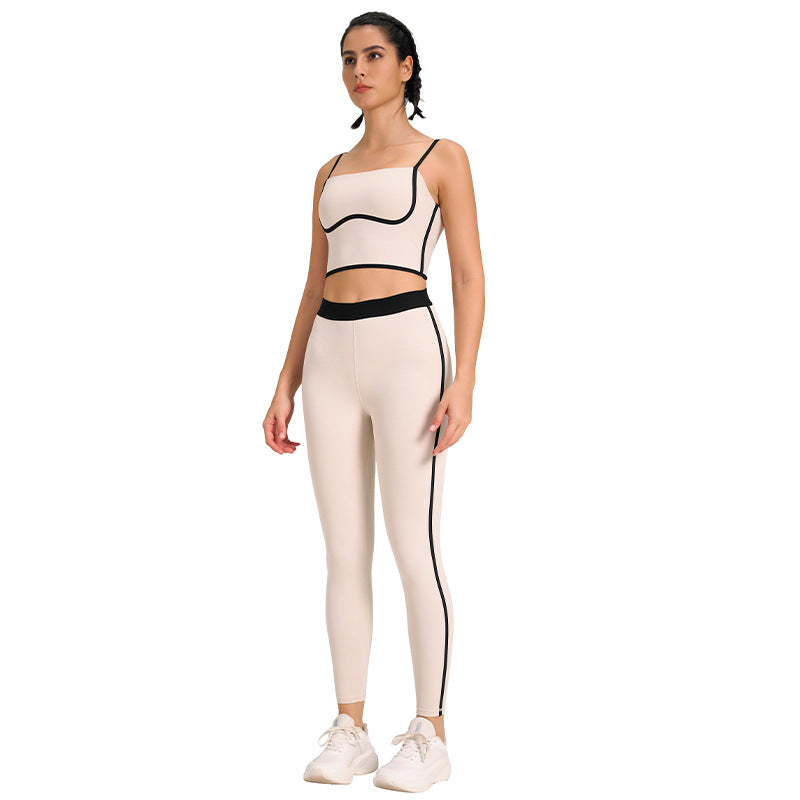 Sports Yoga Suit Two-piece Set Nude Feel Double-sided