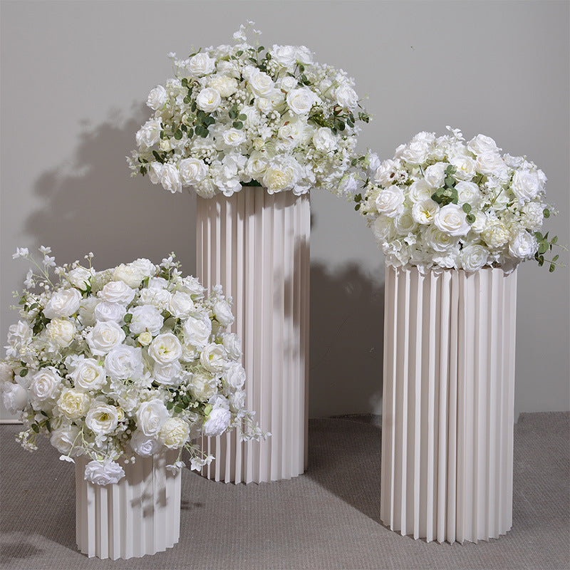 New Hydrangea Rose Flower Ball Wedding Table Display