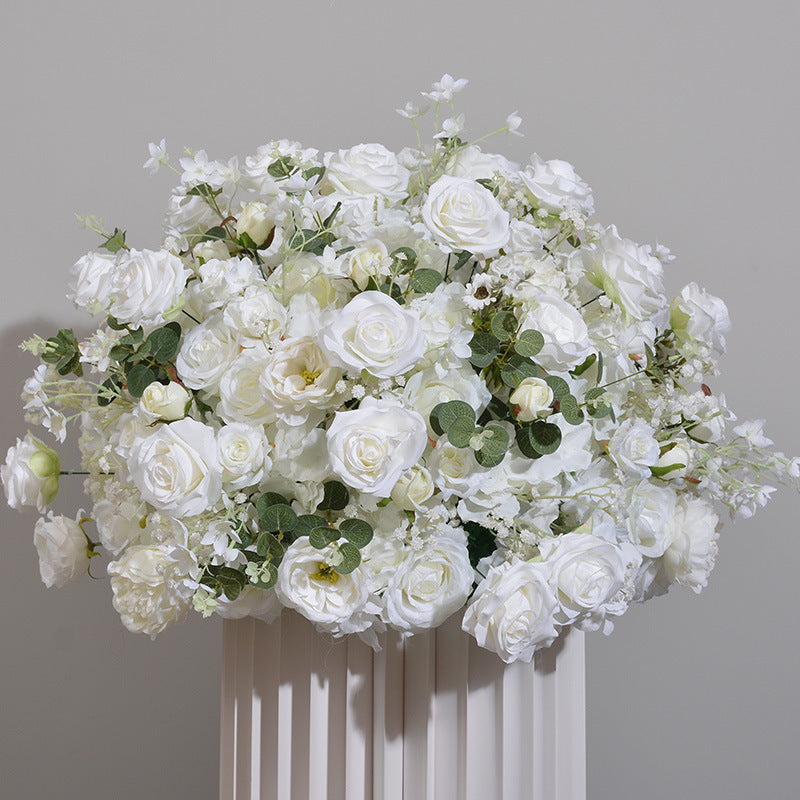 New Hydrangea Rose Flower Ball Wedding Table Display