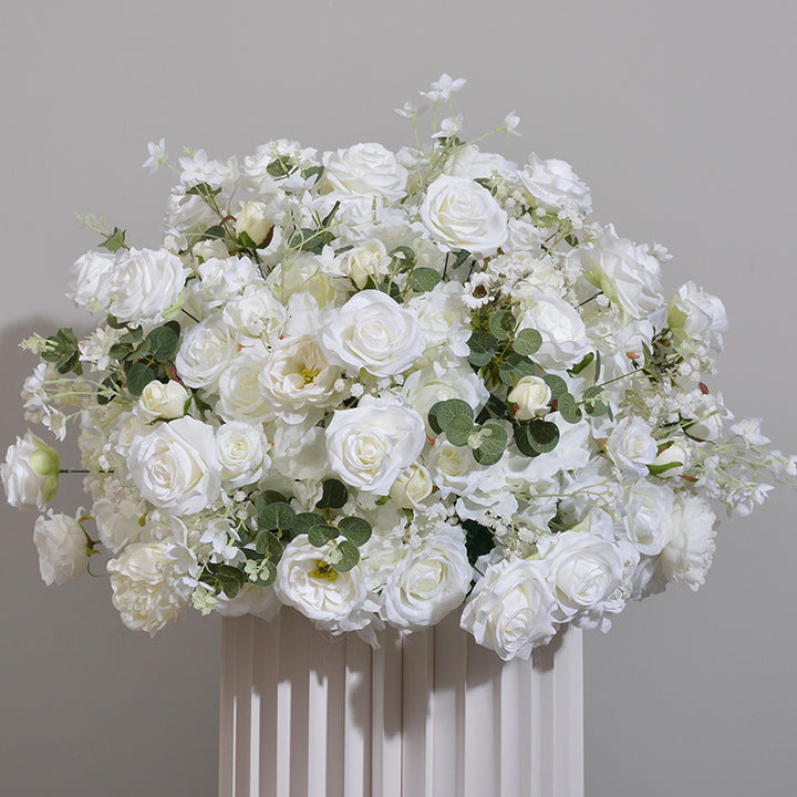 New Hydrangea Rose Flower Ball Wedding Table Display
