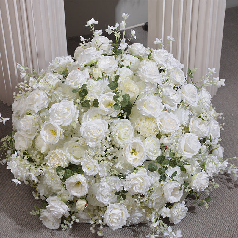 New Hydrangea Rose Flower Ball Wedding Table Display