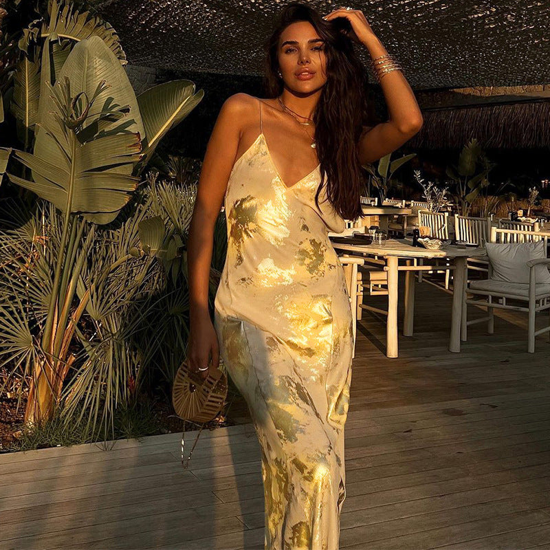 Personalized Bronzing Sling Dress