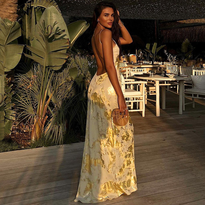 Personalized Bronzing Sling Dress
