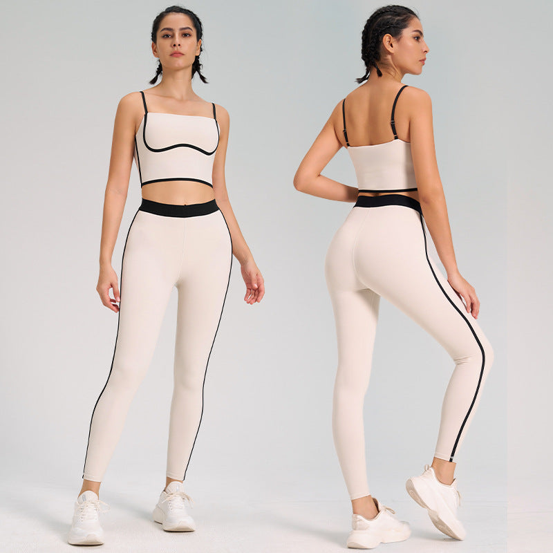 Sports Yoga Suit Two-piece Set Nude Feel Double-sided