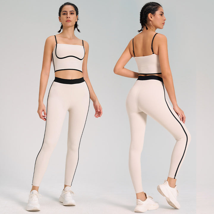 Sports Yoga Suit Two-piece Set Nude Feel Double-sided