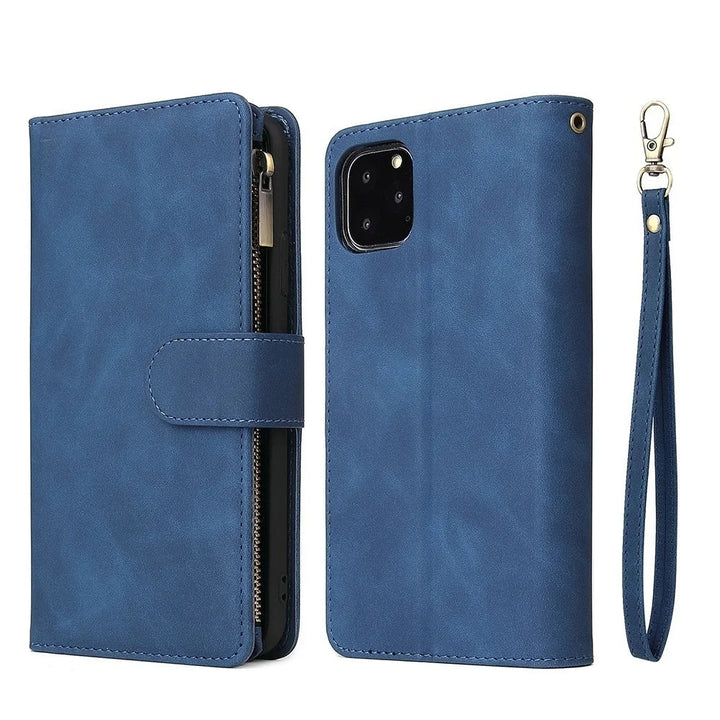 Vegan Leather Wallet Case for iPhone 15 to 17 series