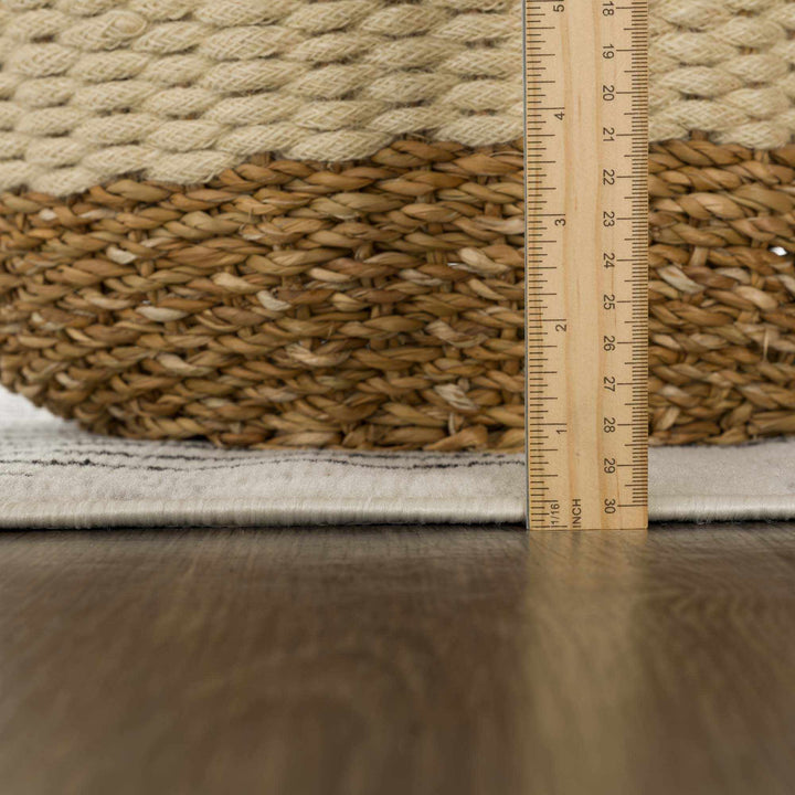 Angus Abstract Black and White Area Rug