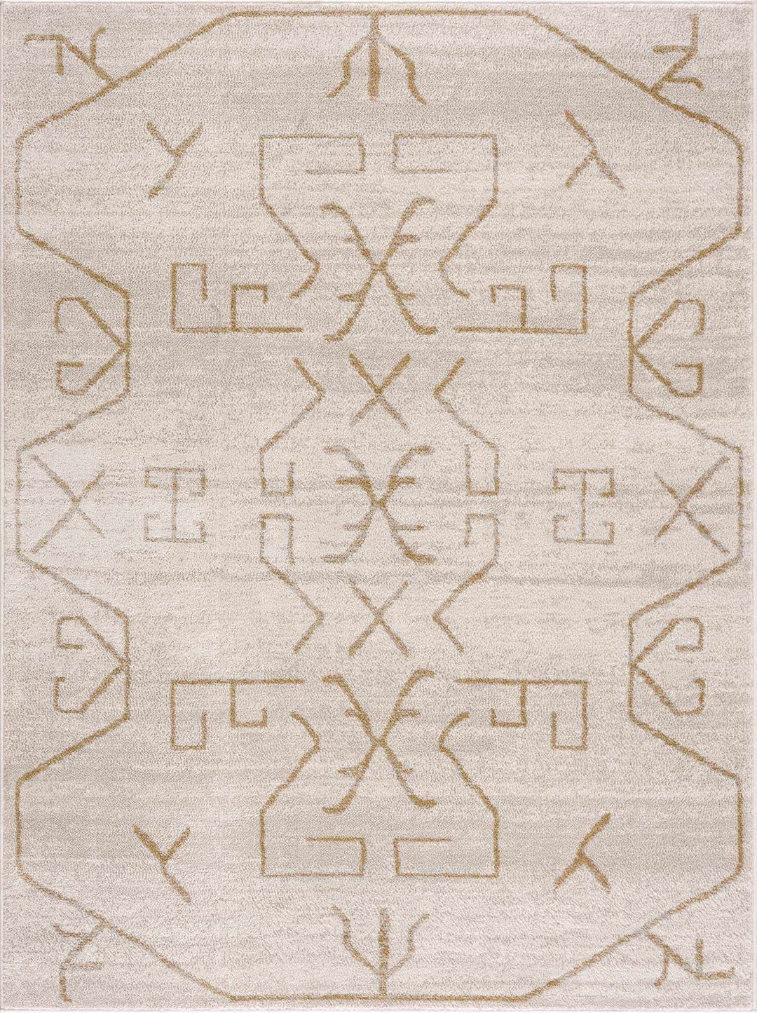 Azzan Cream & Gold Area Rug