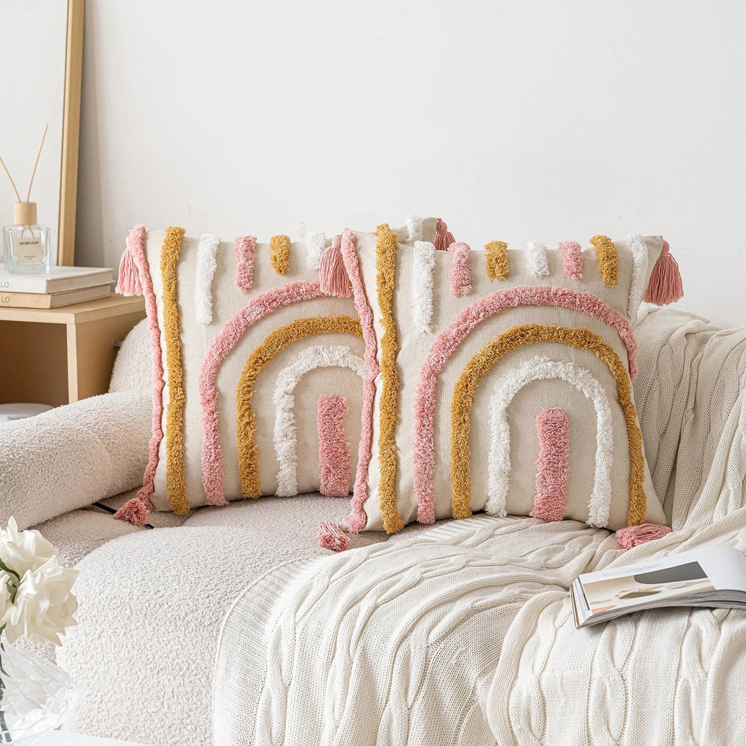 Woven Tufted Decorative Pillow Cover