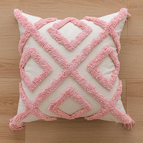 Woven Tufted Decorative Pillow Cover