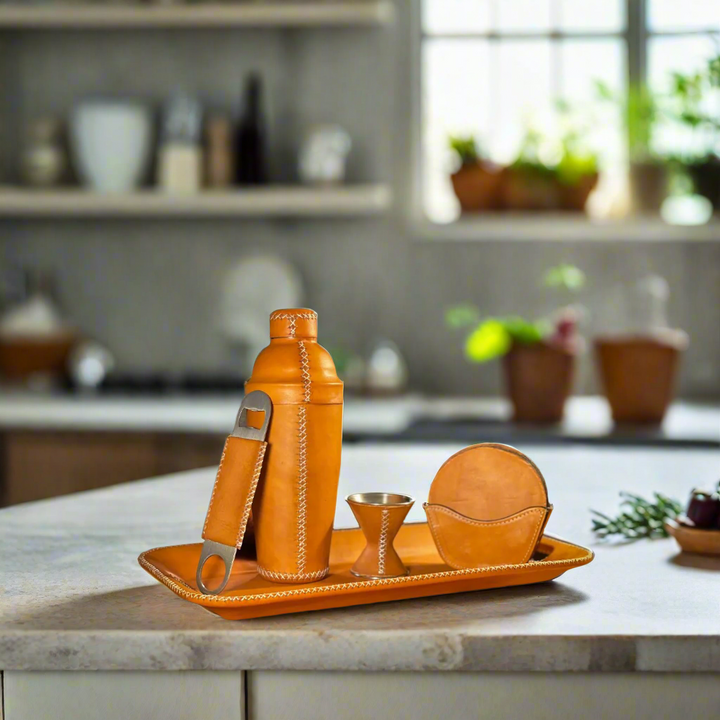 Salud | The All Leather Cocktail Shaker Collection
