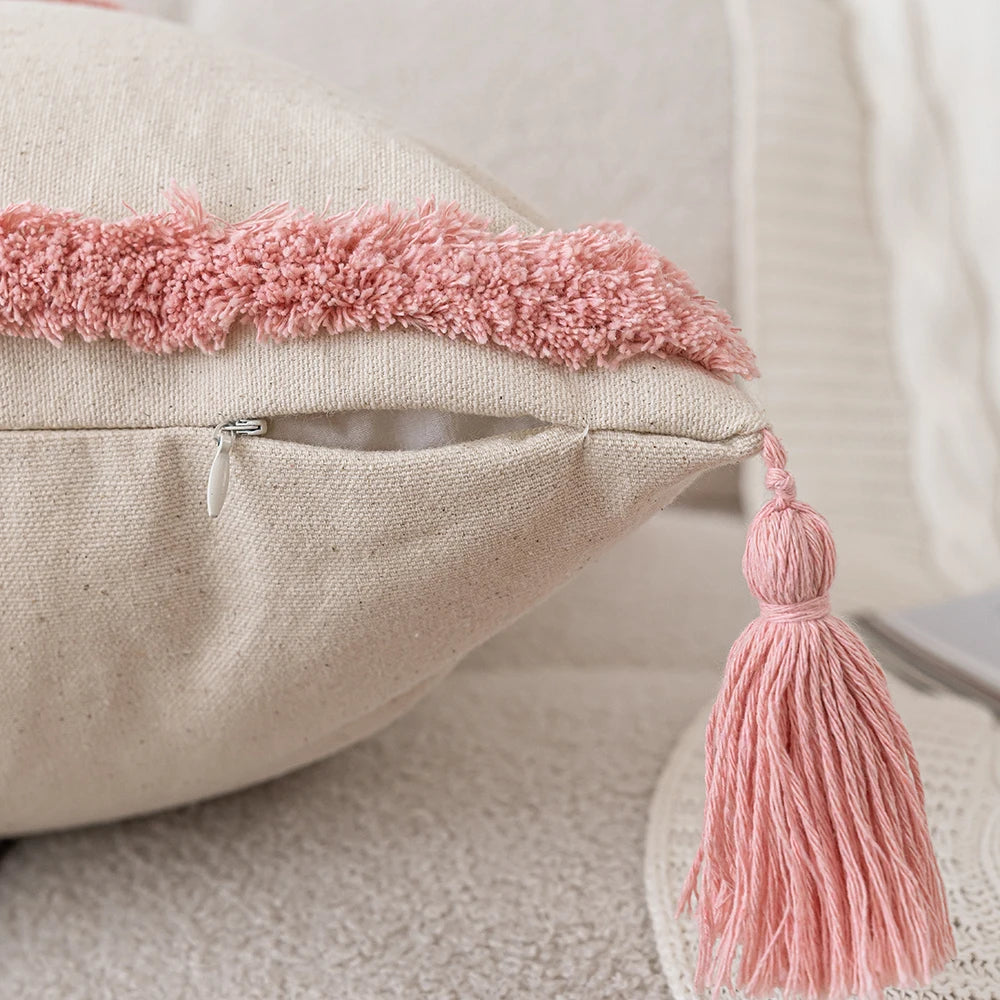Woven Tufted Decorative Pillow Cover