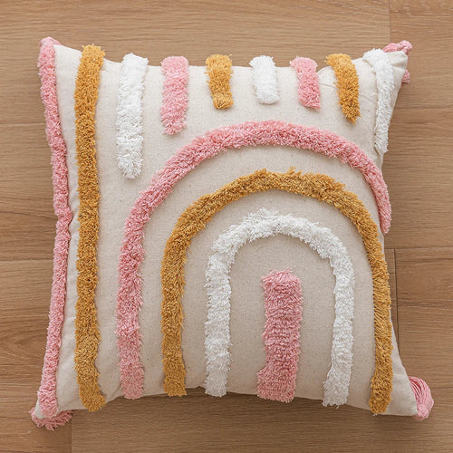 Woven Tufted Decorative Pillow Cover