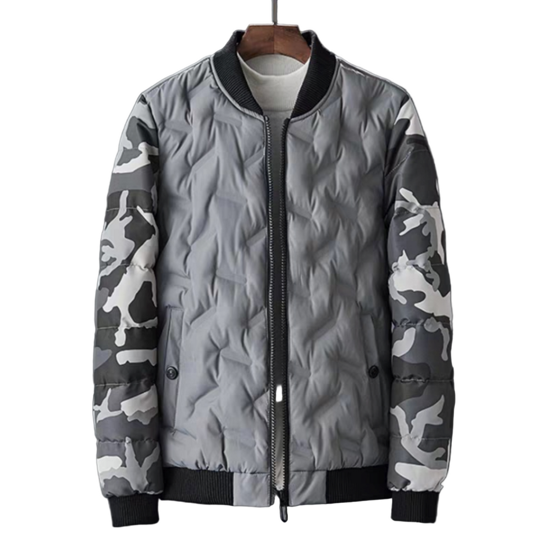 Mens Camouflage Bomber Jacket