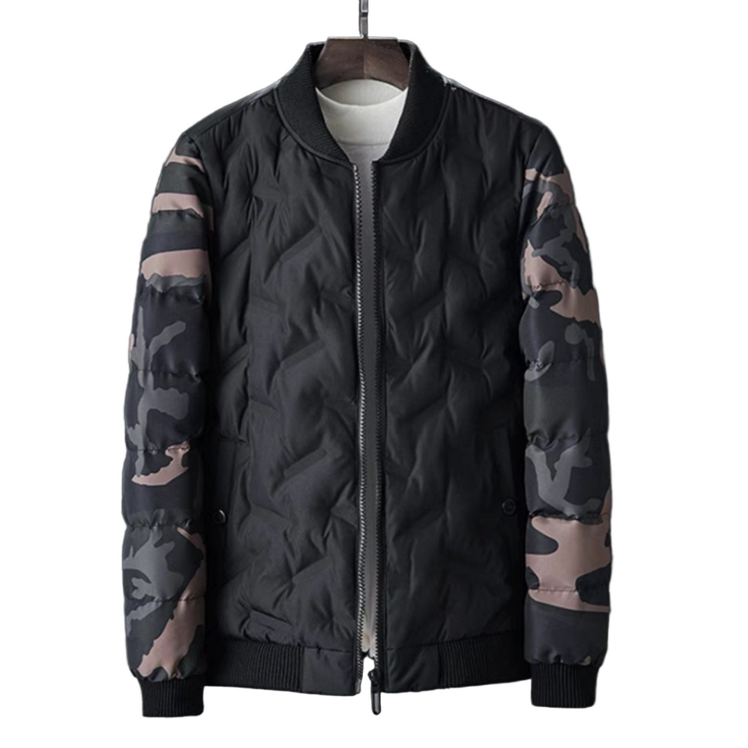 Mens Camouflage Bomber Jacket