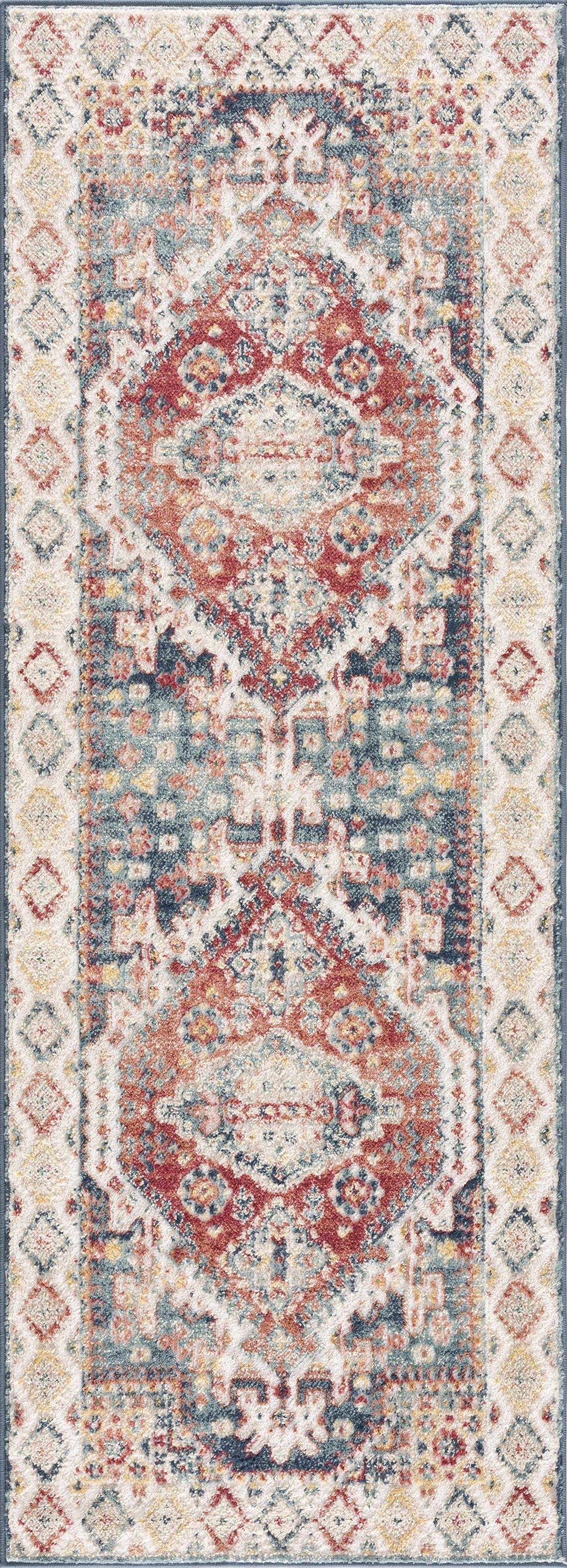 Brend Rust Medallion Area Rug