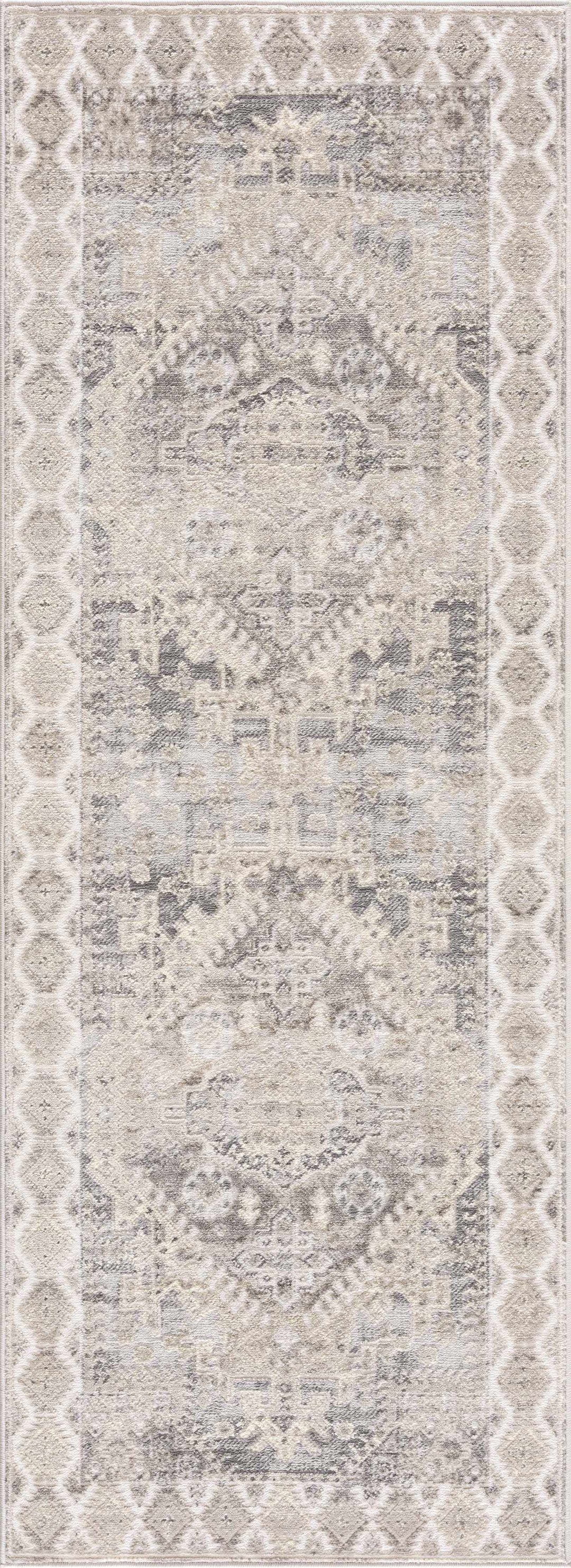 Brend Taupe Medallion Area Rug