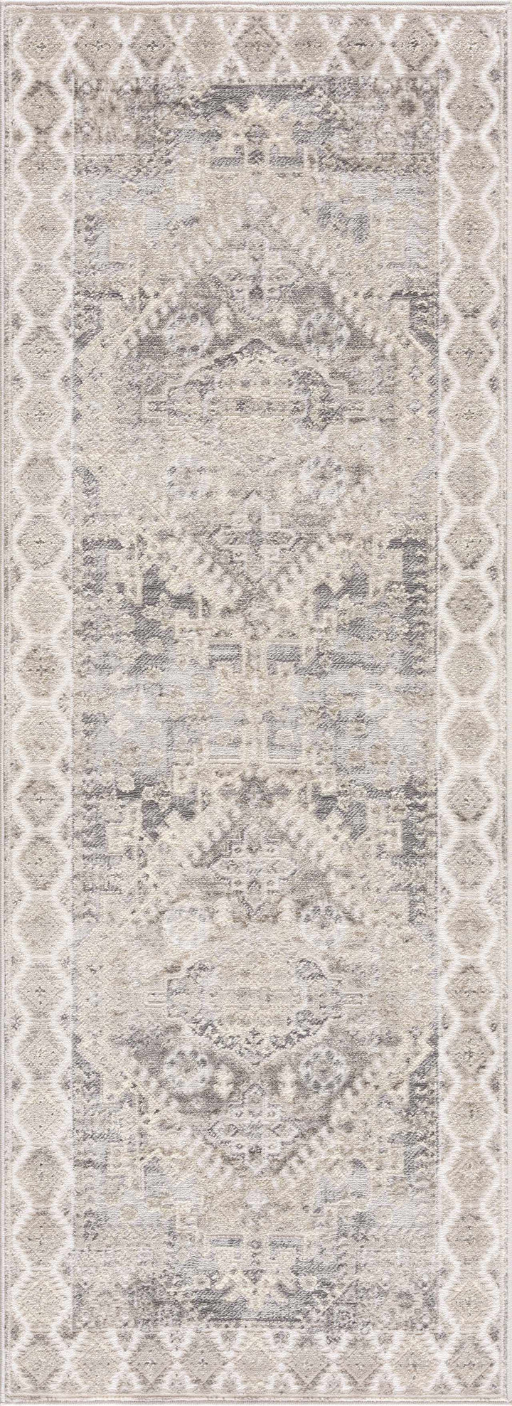 Brend Taupe Medallion Area Rug