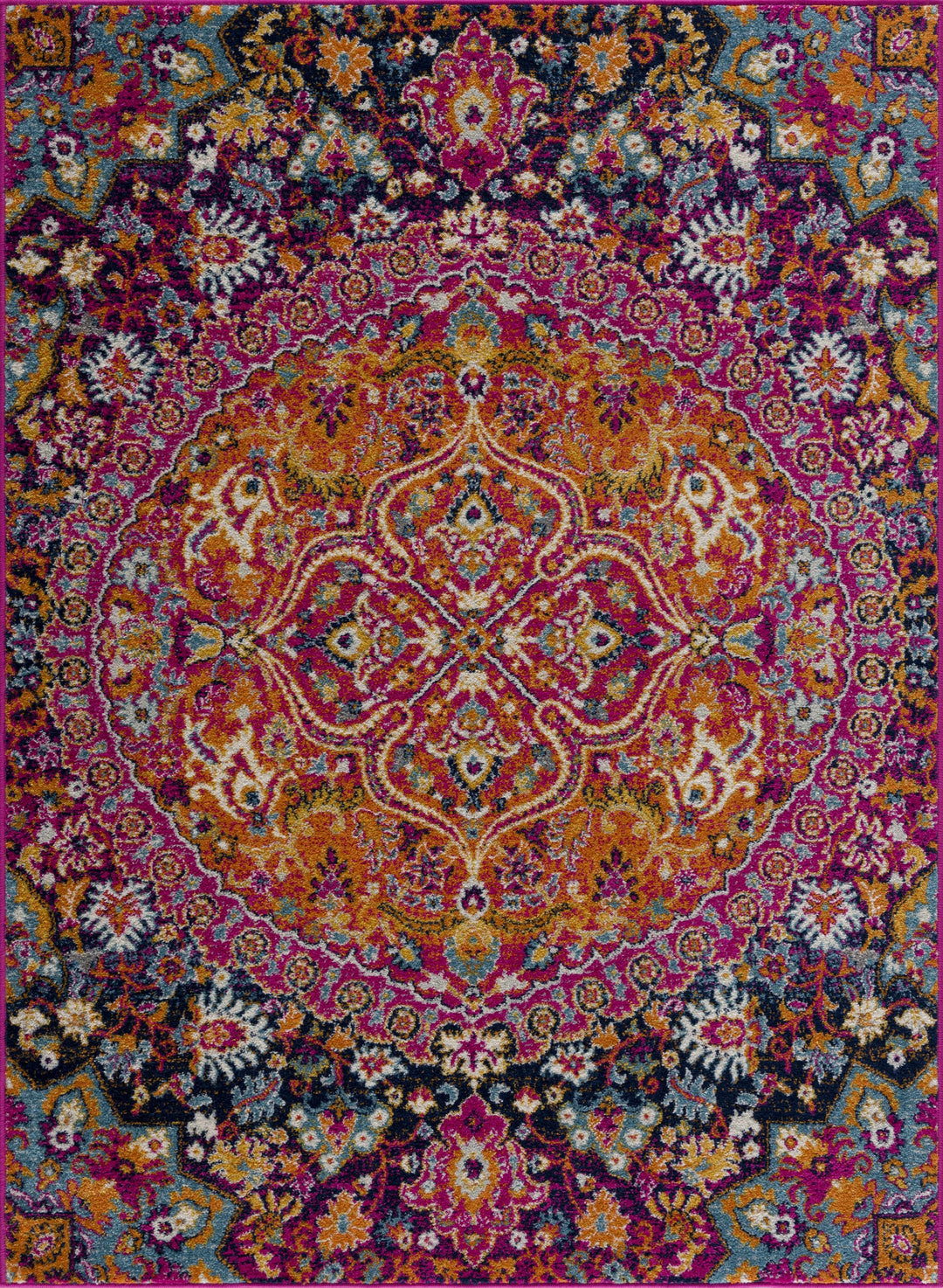 Burnt Orange Ojus Area Rug