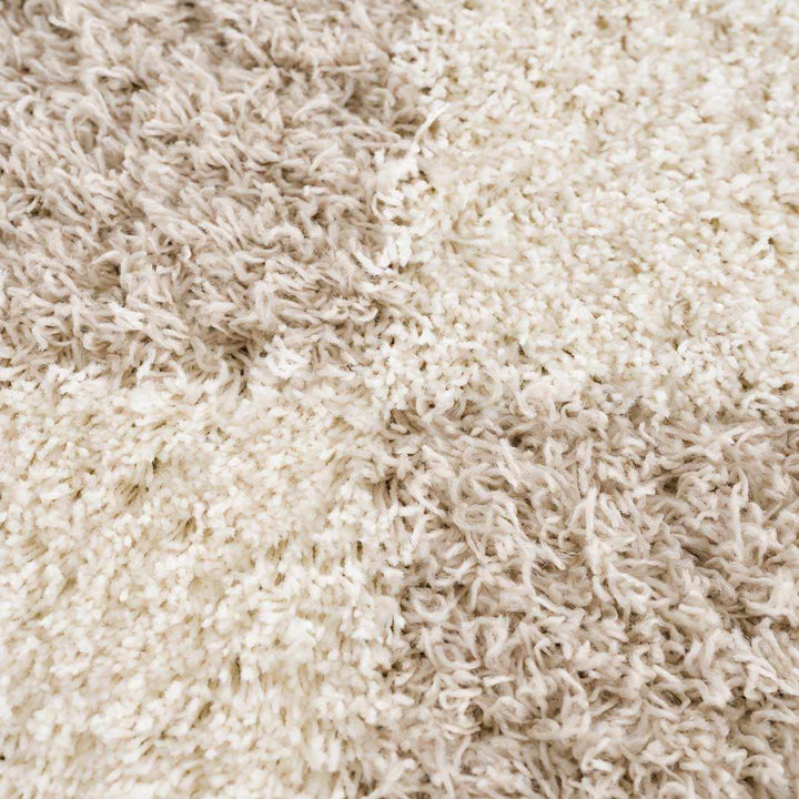 Zahur Cream & Beige Diamond Area Rug