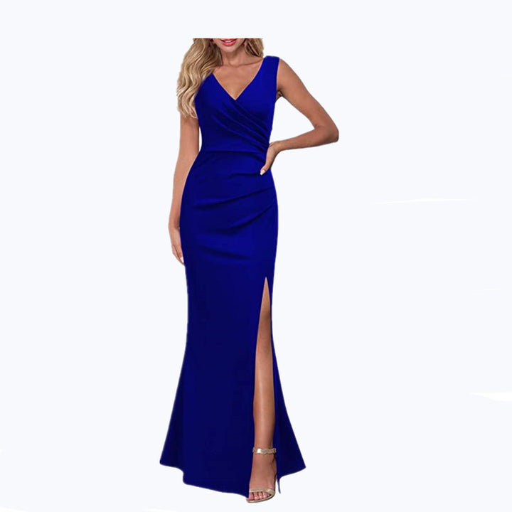 Spaghetti Straps Split Long Dress