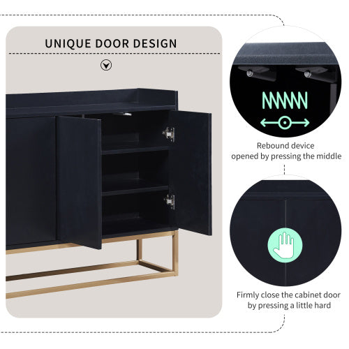 Black Buffet Cabinet.