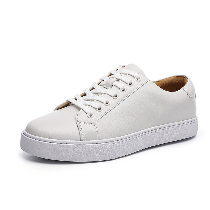 Spring Genuine Leather Breathable British Board Shoes