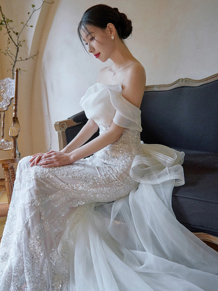 Niche High-grade Lace Fishtail Slim-fit Dress
