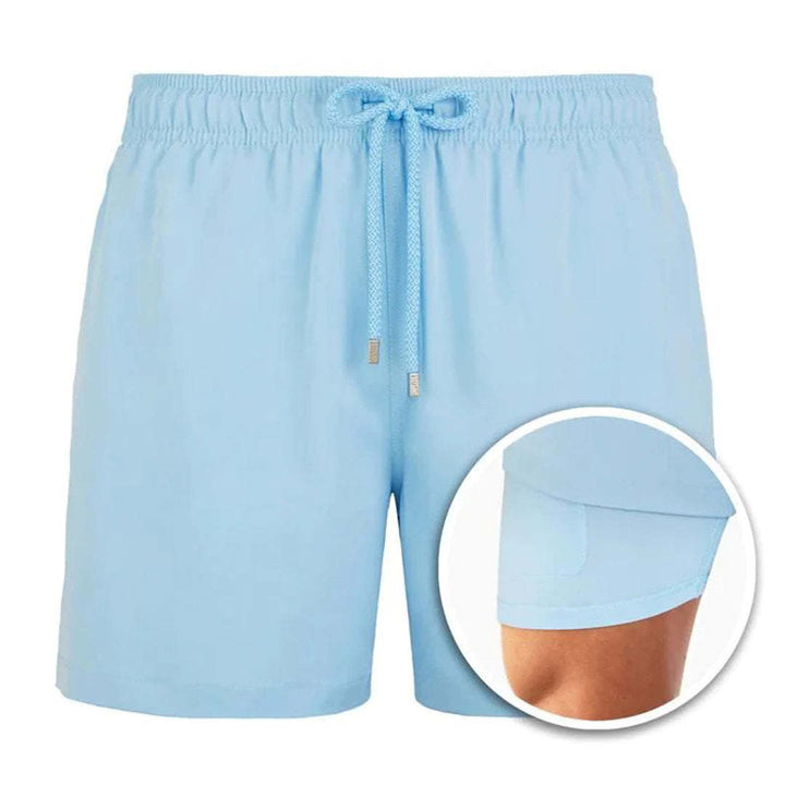 European And American Shorts Men's Beach Pants Sports Pants Printed Double Shorts