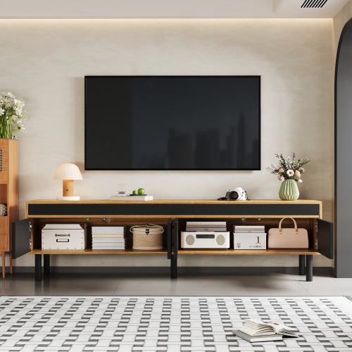 Sleek living cabinet.