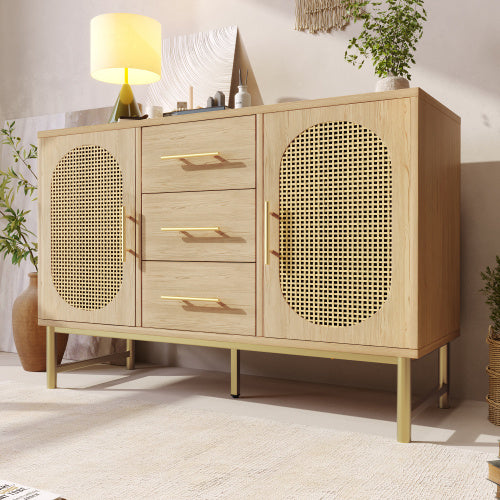 Rattan Side Cabinet.